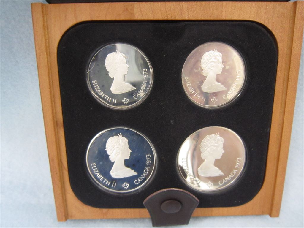 カナダ・モントリオール・オリンピック 記念銀貨 ４枚セット コイン メダル カナダ・モントリオール・オリンピック 記念銀貨4